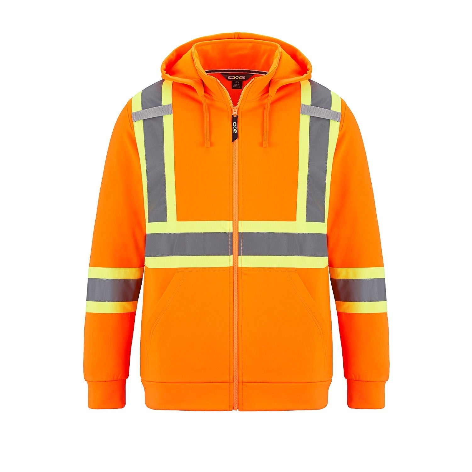 L01380 - Infinity - Hi-Vis Full Zip Hooded Sweatshirt w/ Detachable Hood