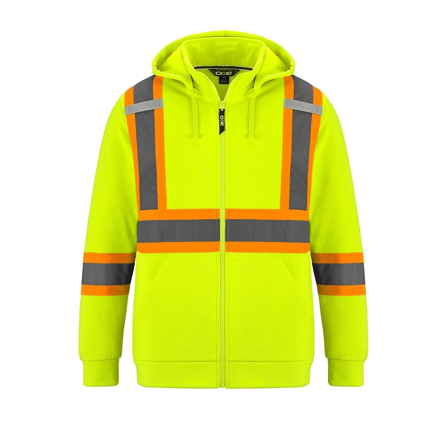 L01380 - Infinity - Hi-Vis Full Zip Hooded Sweatshirt w/ Detachable Hood