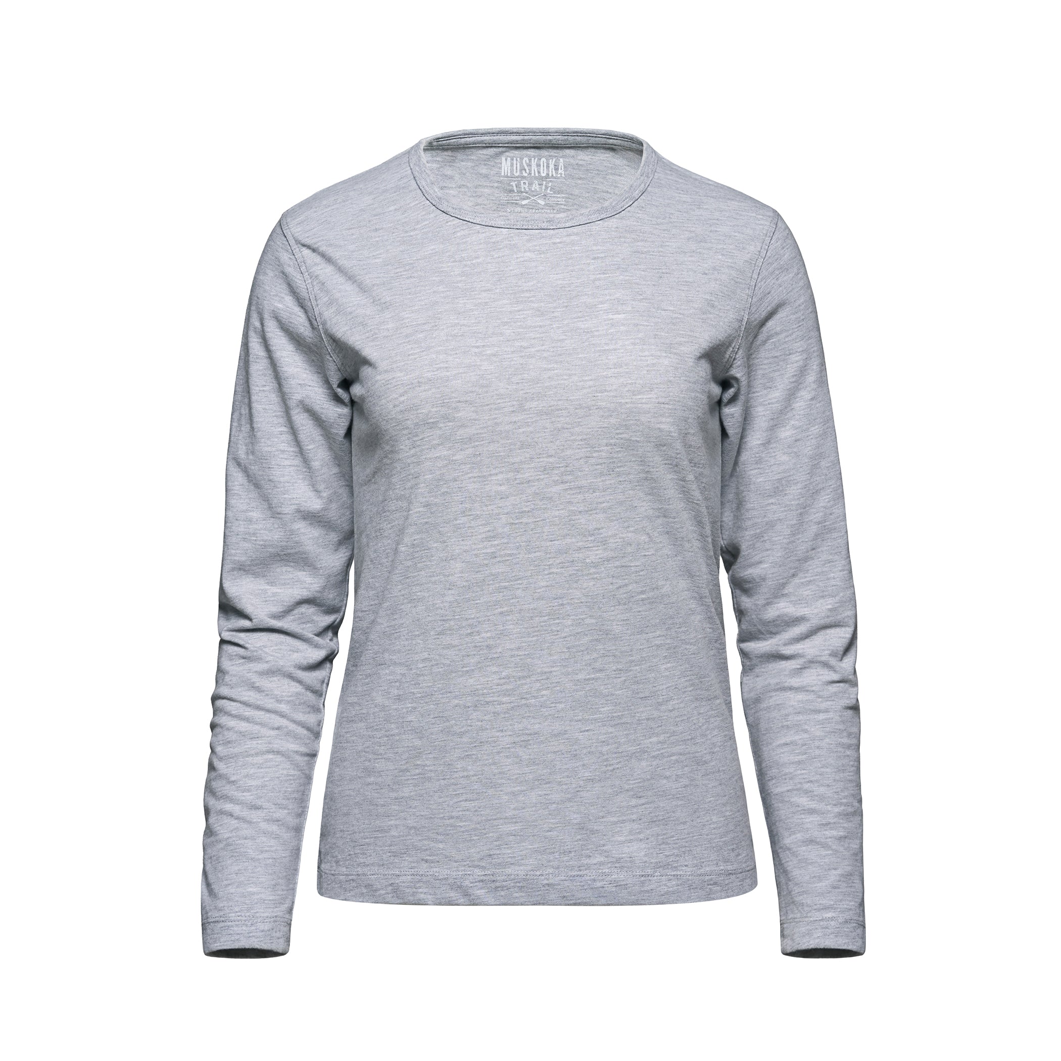 S05896 - Riverside - Ladies Cotton-Poly Long Sleeve Crewneck T-Shirt